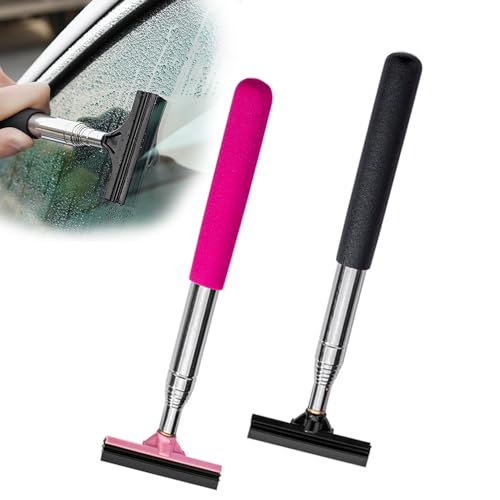 TOEECY 2Pcs Auto Spiegelabzieher Teleskop Windschutzscheiben Retractable Mini Abzieher Car Side Mirror Squeegee Mini Wischer Bis zu 98 cm Car Gadgets von TOEECY
