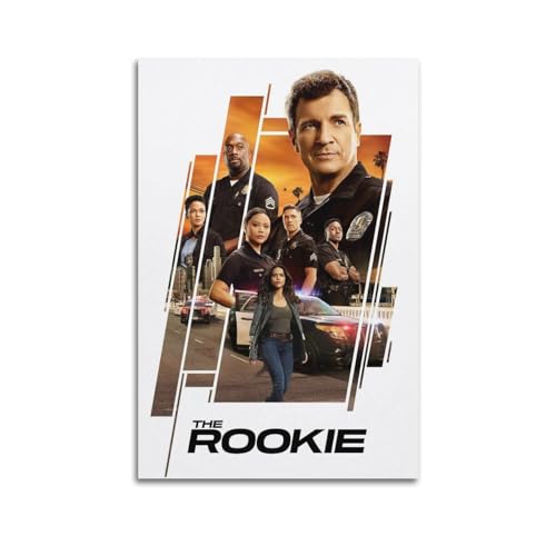 TOEWOE Filmposter, Motiv: The Rookie Season 5 (2022), Kunstdruck, ästhetischer Kunstdruck auf Leinwand, 40 x 60 cm, ungerahmt von TOEWOE