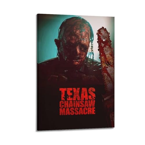 TOEWOE Poster, Motiv: Texas Chainsaw Massacre (2022), Horror-Film-Poster, Wandkunst zur Verschönerung Ihres Zimmers, ästhetisches Bild, Leinwanddruck, Geschenk, 20 x 30 cm, Rahmenstil von TOEWOE