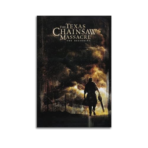 TOEWOE The Texas Chainsaw Massacre The Beginning (2006), klassisches Horror-Film-Poster, Wandkunst zur Verschönerung Ihres Zimmers, ästhetischer Bild, Leinwanddruck, 30 x 45 cm, ungerahmter Stil von TOEWOE