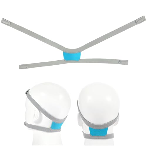 TOFOCO Ersatz Kopfband Kompatibel mit Airfit F30i CPAP Nasal Maske Full Face Ersatzteil Verstellbare Bänder für F30i Kopfband (ohne Clips Maskenrahmen) von TOFOCO