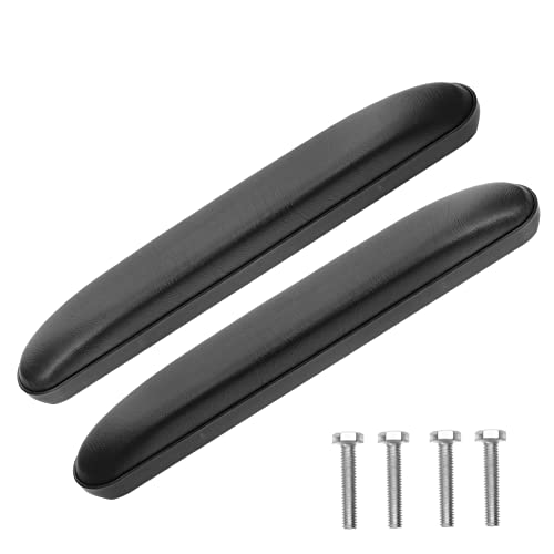 TOGEVAL 1 Paar Bürostuhl Armlehnen Pads aus Leder Schützende Armlehnenpolster für Stühle Armstützen für Rollstühle Anpassbare Armlehne für Optimalen Komfort und Unterstützung von TOGEVAL