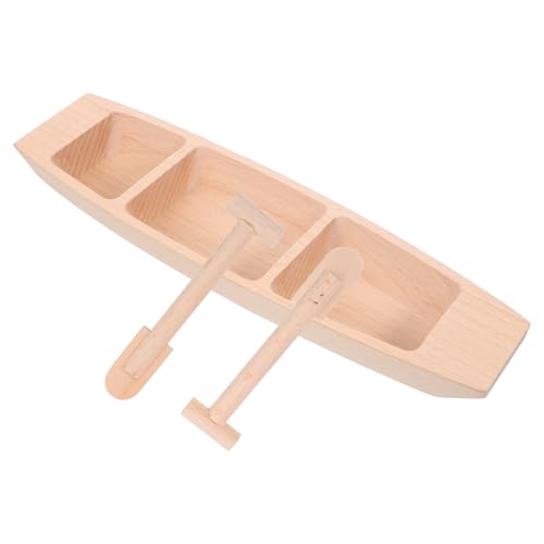 TOGEVAL 1 Satz DIY Holzboot Modellset Unvollendete Holzschiff Dekoration für Tisch für Partys und Wohnkultur Langlebig und Leicht für von TOGEVAL