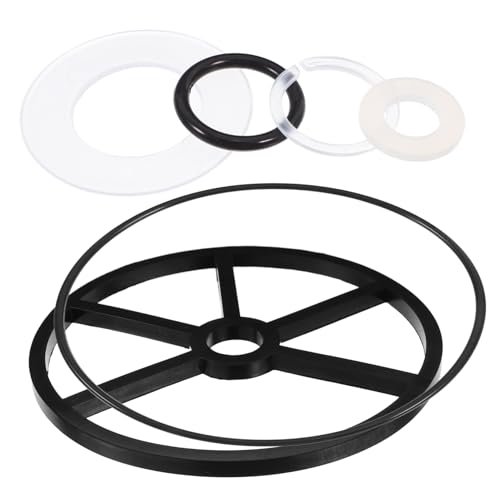 TOGEVAL 1 Satz Filterventilring Filterventildichtung Filterventil Dichtung Pool Filter Dichtung Ersatzdichtung für Poolfilterventil Teil des Poolfilterventils Gummi Black von TOGEVAL