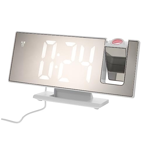 TOGEVAL 1 Satz Große Digital Projektionsuhr mit Einstellbarem Projektor USB Ladefunktion Kompakte Tischuhr für Schlafzimmer Langlebig und Dekorativ für Nachttisch und Büro TOGEVAL 1 Satz Große Digital Projektionsuhr mit Einstellbarem Projektor USB Ladefunktion Kompakte Tischuhr für Schlafzimmer Langlebig und Dekorativ für Nachttisch und Büro von TOGEVAL