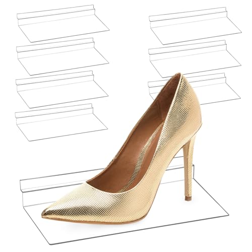 TOGEVAL 1 Satz Transparente Wandregale Teiliges Für Schuhpräsentation Schwimmendes Regal Für Einzelhandel Supermarkt Zuhause Platzsparend Robust 8 Stück TOGEVAL 1 Satz Transparente Wandregale Teiliges Für Schuhpräsentation Schwimmendes Regal Für Einzelhandel Supermarkt Zuhause Platzsparend Robust 8 Stück von TOGEVAL