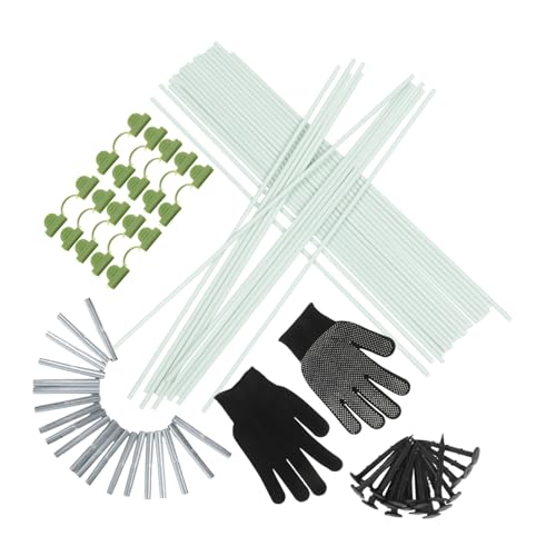TOGEVAL 1 Set Gewächshaus-rahmentunnel-kit: Gartenreifen Für Netze – Schnellmontageunterstützung Für Warme Nester – Gewächshausbeschläge von TOGEVAL
