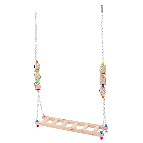 TOGEVAL Hühnerschaukel Spielzeug aus Holz Kletterspielzeug für Hühner Stabile Leiter für Hahn und Henne Fördert Bewegung und Spaß im Hühnerstall TOGEVAL Hühnerschaukel Spielzeug aus Holz Kletterspielzeug für Hühner Stabile Leiter für Hahn und Henne Fördert Bewegung und Spaß im Hühnerstall von TOGEVAL