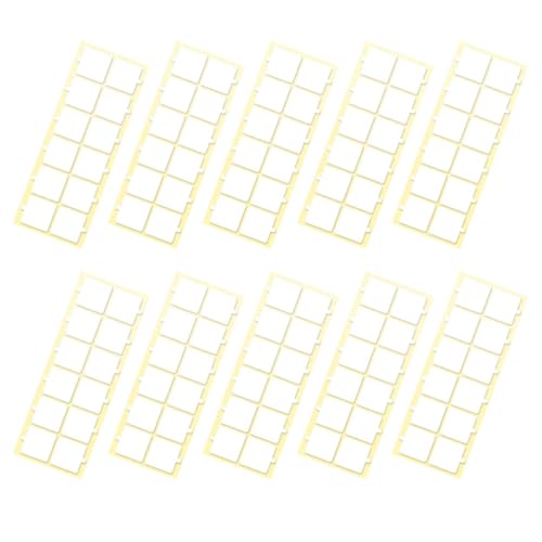 TOGEVAL 10 Blatt Doppelseitiges Klebeband Transparent Selbstklebend für Akustikschaum Wandmontage Schallabsorption Geräuschreduzierung DIY Isolierung von TOGEVAL