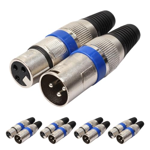 TOGEVAL 10 Stück Pin Mikrofon Audio Verbindung Männlich und Weiblich Stabiler Signalübertragung für Kabelreparaturen und Mobile Anwendungen TOGEVAL 10 Stück Pin Mikrofon Audio Verbindung Männlich und Weiblich Stabiler Signalübertragung für Kabelreparaturen und Mobile Anwendungen von TOGEVAL