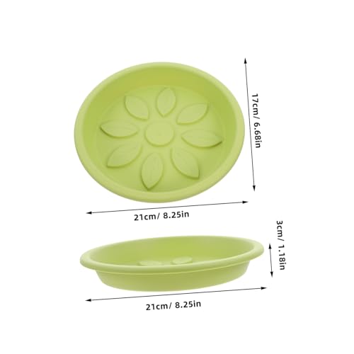 TOGEVAL Pflanzenuntersetzer 10 Stück Rund Kunststoff Blumentopfplatten Tropfschale Für Innenbereich Mit Stilvollem Blattdesign 21cm Durchmesser TOGEVAL Pflanzenuntersetzer 10 Stück Rund Kunststoff Blumentopfplatten Tropfschale Für Innenbereich Mit Stilvollem Blattdesign 21cm Durchmesser von TOGEVAL