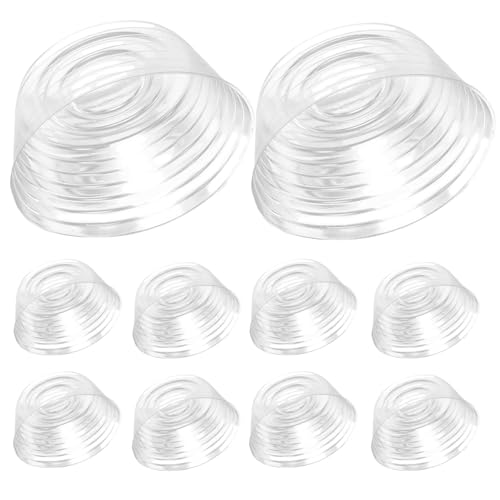 TOGEVAL 10 Stück Teiliges Blumentopfuntersetzer Praktische Pflanzschalen zur Wasserableitung für Keramische und Plastikblumentöpfe Langlebig von TOGEVAL
