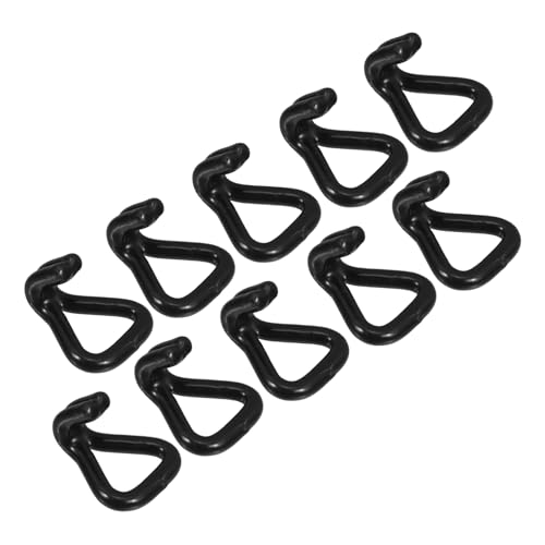 TOGEVAL 10 Stück Teiliges Doppel j haken aus Verstärktem Stahl mit Schwarzer Kunststoffbeschichtung Robust und Schnell zu Befestigen Schwere Nutzlasten Sicher Fixieren für Garage Lager TOGEVAL 10 Stück Teiliges Doppel j haken aus Verstärktem Stahl mit Schwarzer Kunststoffbeschichtung Robust und Schnell zu Befestigen Schwere Nutzlasten Sicher Fixieren für Garage Lager von TOGEVAL