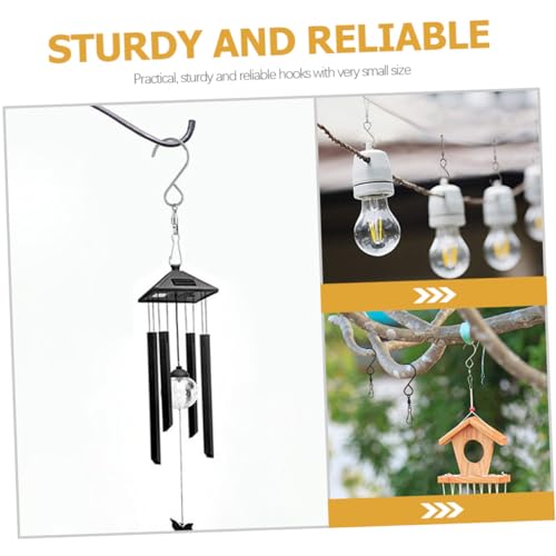 TOGEVAL 10 Stück Teiliges Edelstahl Drehbare Wirbelhaken für Blumenampeln Windspiele Vogelhäuser Wetterfest und Rutschfest Lange Hängeclips für Garten und Innenbereich TOGEVAL 10 Stück Teiliges Edelstahl Drehbare Wirbelhaken für Blumenampeln Windspiele Vogelhäuser Wetterfest und Rutschfest Lange Hängeclips für Garten und Innenbereich von TOGEVAL