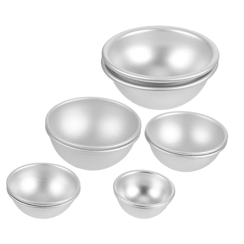 TOGEVAL 10 Stück Teiliges Halbkreisförmiges Kuchenbackform Langlebiger Aluminiumlegierung Antihaftbeschichtete Halbkugel muffinform für Kreative DIY torten Einfach zu Reinigen für TOGEVAL 10 Stück Teiliges Halbkreisförmiges Kuchenbackform Langlebiger Aluminiumlegierung Antihaftbeschichtete Halbkugel muffinform für Kreative DIY torten Einfach zu Reinigen für von TOGEVAL