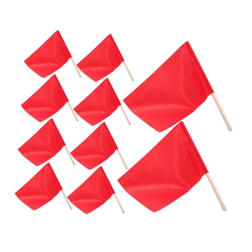 TOGEVAL 10 Stück Teiliges Kleine Handflags Handlich Leichte Rote Flaggen für Party Deko Sportveranstaltungen Kinderhandflaggen TOGEVAL 10 Stück Teiliges Kleine Handflags Handlich Leichte Rote Flaggen für Party Deko Sportveranstaltungen Kinderhandflaggen von TOGEVAL