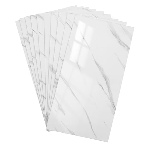 TOGEVAL 10 Stück Teiliges Marmor Wandpaneel Selbstklebend Dickes Material für Küchen Badezimmer Abziehbare Wandfliesen mit Glatter Oberfläche und Langlebigem Schutz TOGEVAL 10 Stück Teiliges Marmor Wandpaneel Selbstklebend Dickes Material für Küchen Badezimmer Abziehbare Wandfliesen mit Glatter Oberfläche und Langlebigem Schutz von TOGEVAL