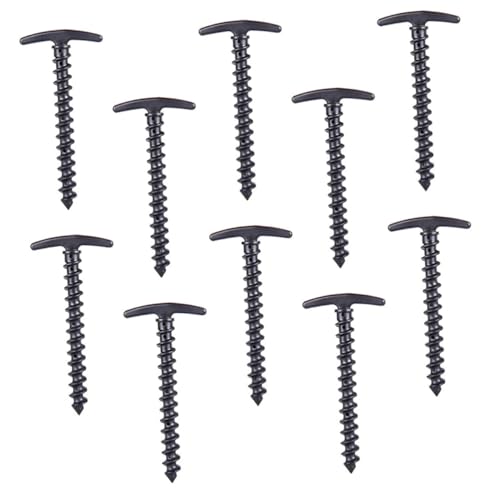 TOGEVAL 10 Stück Teiliges Outdoor Zeltheringe aus Hochfestem Nylon Spiralförmige Bodenanker für Zelte Markisen Robuste Befestigung für Harte Böden zum Camping Wandern und Outdoor Einsatz von TOGEVAL