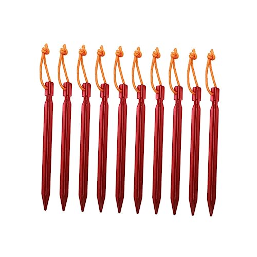 TOGEVAL 10 Stück Teiliges Reflektierender Zeltheringe mit Tragbarem Stoffbeutel Lange Zeltstifte für Sicheres im Freien für Zelte Pavillons und Gartenstrukturen TOGEVAL 10 Stück Teiliges Reflektierender Zeltheringe mit Tragbarem Stoffbeutel Lange Zeltstifte für Sicheres im Freien für Zelte Pavillons und Gartenstrukturen von TOGEVAL