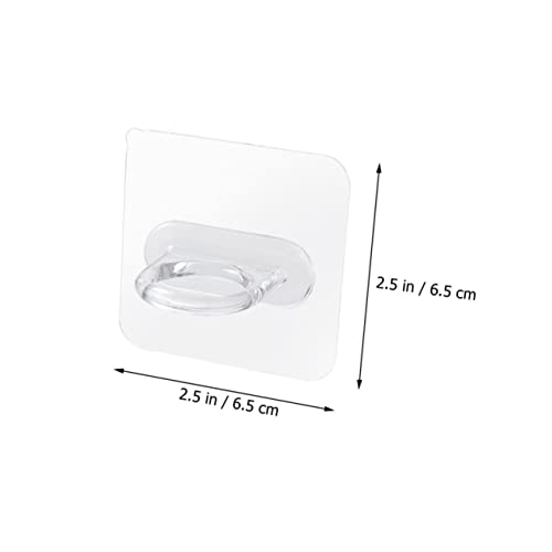TOGEVAL 10 Stück Teiliges Selbstklebendes Transparentes Wandhaken für Badezimmer mit Wasserdichtem Stabilem Design Bohrfrei Hohe Tragkraft für Handtuch und Aufbewahrungslösungen von TOGEVAL