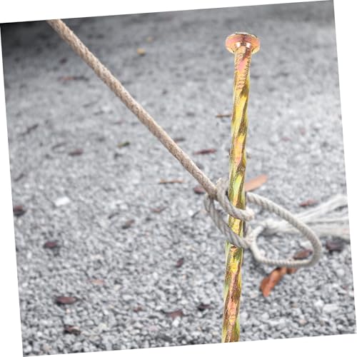 TOGEVAL 10 Stück Teiliges Spiralförmige Rasennägel aus Carbonstahl Verzinkte Metallpfähle für Kunstrasenbefestigung und Gartenbegrenzungen Wetterbeständige Bodenanker für Outdoor Projekte von TOGEVAL