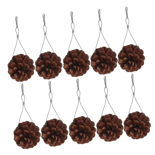 TOGEVAL 10 Stück Teiliges Vogelspielzeug aus Natürlichem Kiefernzapfen mit Aufhängung Langlebiges Kauspielzeug für Papageien Sittiche Wellensittiche und Andere Vögel Stimulierend und TOGEVAL 10 Stück Teiliges Vogelspielzeug aus Natürlichem Kiefernzapfen mit Aufhängung Langlebiges Kauspielzeug für Papageien Sittiche Wellensittiche und Andere Vögel Stimulierend und von TOGEVAL