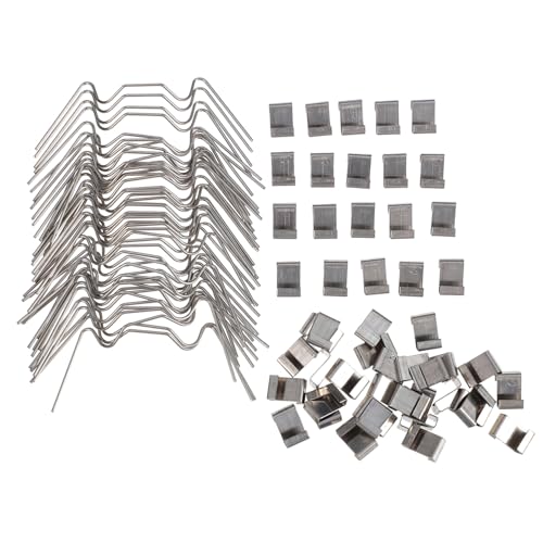 TOGEVAL 100 Stück Teiliges Edelstahl Gewächshaus Glasrahmen Clips mit Modell und Überlapp Klammern Rostbeständig Vielseitig für Hohlkammerplatten und Glaspaneele Wetterfest und Langlebig TOGEVAL 100 Stück Teiliges Edelstahl Gewächshaus Glasrahmen Clips mit Modell und Überlapp Klammern Rostbeständig Vielseitig für Hohlkammerplatten und Glaspaneele Wetterfest und Langlebig von TOGEVAL