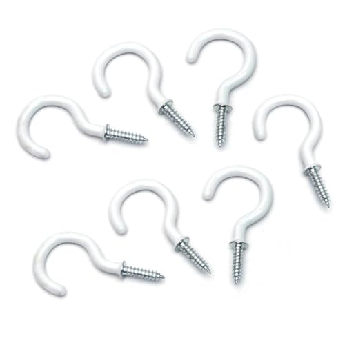 TOGEVAL 100 Stück Teiliges Edelstahl Schraubhaken Set Vinylbeschichtet Robuste Wand und Deckenhaken für Tassen Pflanzen Lampen und Dekoration Kratzfest Vielseitig Einsetzbar TOGEVAL 100 Stück Teiliges Edelstahl Schraubhaken Set Vinylbeschichtet Robuste Wand und Deckenhaken für Tassen Pflanzen Lampen und Dekoration Kratzfest Vielseitig Einsetzbar von TOGEVAL