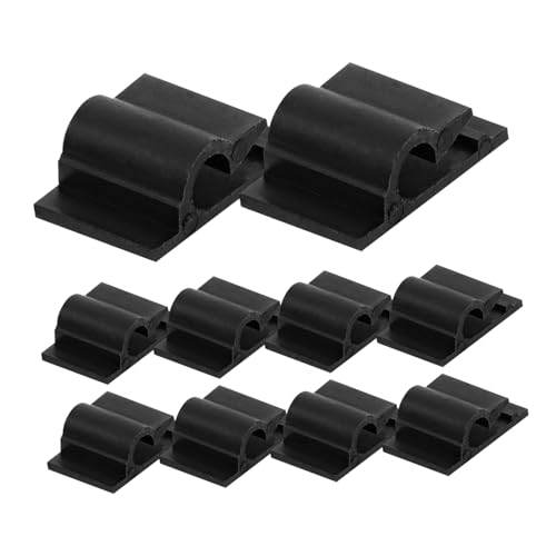 TOGEVAL 100 Stück Teiliges Selbstklebendes Kabelclips Schwarz Leistungsstarker Haftkleber Kabelhalter für Ladekabel USB und Audiokabel Kabelmanagement für Schreibtisch Wand Glatte TOGEVAL 100 Stück Teiliges Selbstklebendes Kabelclips Schwarz Leistungsstarker Haftkleber Kabelhalter für Ladekabel USB und Audiokabel Kabelmanagement für Schreibtisch Wand Glatte von TOGEVAL
