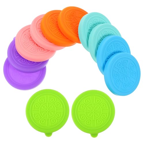 TOGEVAL 12 Stück Teiliges Bunte Silikon deckel für Joghurt gläser Rund Passend für Tassen Abwaschbar Schützend gegen Verschmutzung für Sauce Dip schalen Vielseitig Einsetzbar TOGEVAL 12 Stück Teiliges Bunte Silikon deckel für Joghurt gläser Rund Passend für Tassen Abwaschbar Schützend gegen Verschmutzung für Sauce Dip schalen Vielseitig Einsetzbar von TOGEVAL