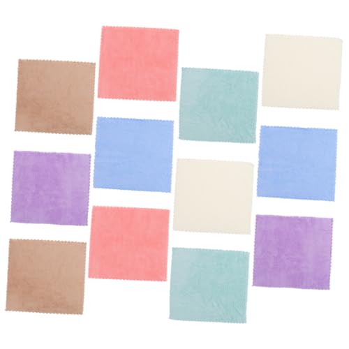 TOGEVAL 12 Stück Teiliges Meerschweinchen Fleecedecken Waschbare Warme Käfigunterlage und Hamster Badetücher aus Strapazierfähigem Korallenfleece Vielseitig für Kleine Haustiere Geeignet von TOGEVAL