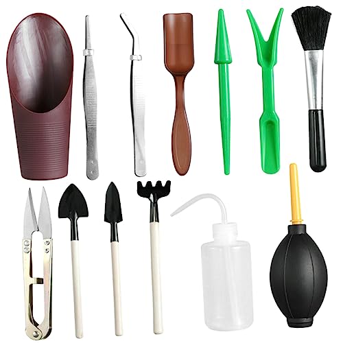 TOGEVAL 13 Stück Teiliges Mini Gartenwerkzeug Set für Pflanzenpflege Handwerkzeuge für Gartenarbeit für Sukkulenten und Kleine Pflanzen Robuste Schaufel Schere und Gartenset für TOGEVAL 13 Stück Teiliges Mini Gartenwerkzeug Set für Pflanzenpflege Handwerkzeuge für Gartenarbeit für Sukkulenten und Kleine Pflanzen Robuste Schaufel Schere und Gartenset für von TOGEVAL