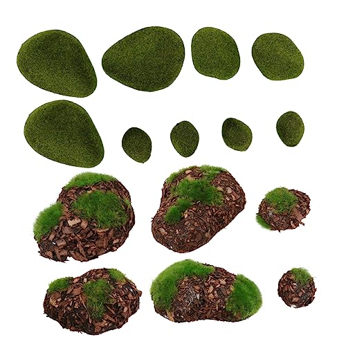 TOGEVAL 14 Stück Künstliche Moossteine Dekorative Moossteine für DIY Pflanzenwand Fotodekoration und Gartenlandschaft Fuzzy Grüne Imitationssteine für Vasen Terrarien und Bonsai TOGEVAL 14 Stück Künstliche Moossteine Dekorative Moossteine für DIY Pflanzenwand Fotodekoration und Gartenlandschaft Fuzzy Grüne Imitationssteine für Vasen Terrarien und Bonsai von TOGEVAL