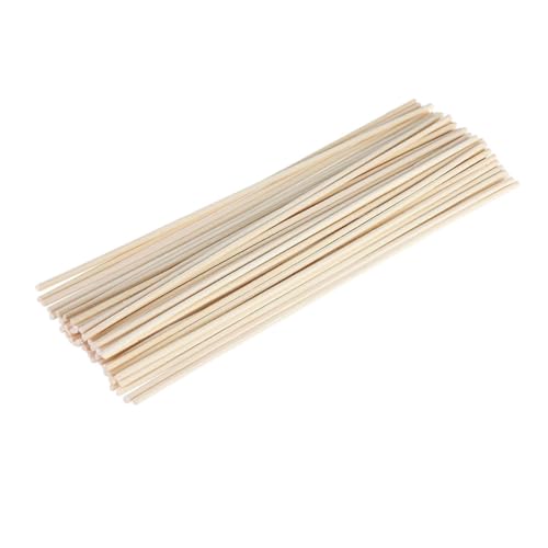 TOGEVAL 150 Stück Rattan Aroma Diffuser Stäbchen Ersatzstäbchen für Ätherische Öle Langlebige Ölverteilung ohne Batterie Intensiver Duft Geeignet für Wohn und Arbeitsbereiche von TOGEVAL