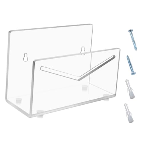 TOGEVAL 1Satz Acryl Briefhalter Transparenter Post Organizer für Schreibtisch Eleganter Aktenhalter aus Hochtransparentem Acryl für Büro und Zuhause Vielseitiger von TOGEVAL