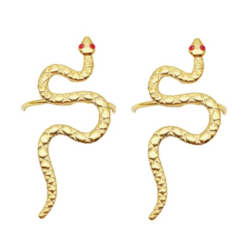 TOGEVAL 2 STK. Halloween Serviettenringe aus Premium Legierung Dekorative Napkin Clasps in Goldoptik Rostfrei Wiederverwendbar für Party Tischdeko und Festliche Dinner von TOGEVAL