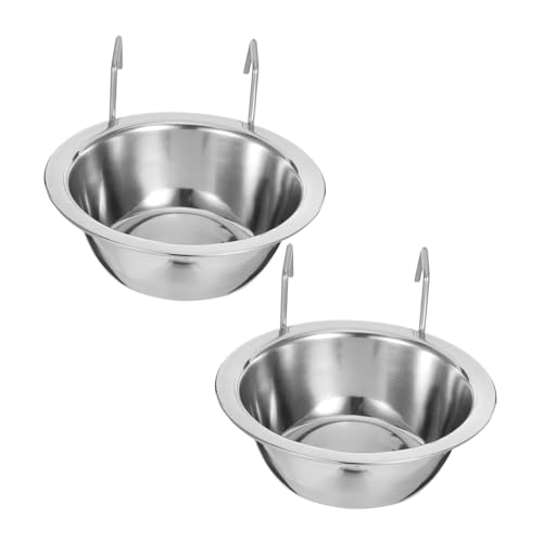 TOGEVAL 2 Sätze Teiliges Edelstahl Hundenapf zum Aufhängen Rostfrei Langlebig Abnehmbar Praktische Futter Wasserschale für Hundebox und Käfig Geeignet für Kleine bis Mittlere Hunde TOGEVAL 2 Sätze Teiliges Edelstahl Hundenapf zum Aufhängen Rostfrei Langlebig Abnehmbar Praktische Futter Wasserschale für Hundebox und Käfig Geeignet für Kleine bis Mittlere Hunde von TOGEVAL