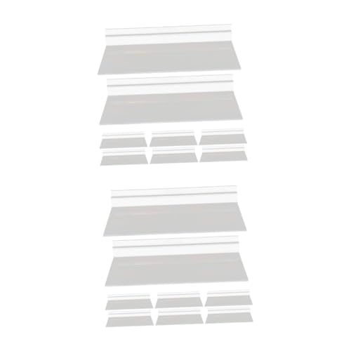 TOGEVAL 2 Sätze Transparente Wandregale Für Schuhe Teiliges Platzsparendes Design Für Wandmontage Für Geschäfte Und Zuhause Installieren Reinigen 8 Stück * 2 von TOGEVAL