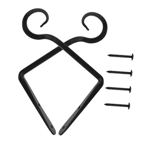 TOGEVAL 2 Sätze Wandhalterung Blumenampel Hängepflanzen Haken aus Robustem Eisen für Indoor Outdoor Garten Balkon Terrassen Dekoration von TOGEVAL