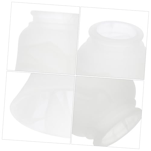 TOGEVAL 2 Stck Glas Lampenschirm Schneeflocken design Einfacher Lampenschirm Ersatz für Kronleuchter und Wandleuchte Transparente Leuchtenschale Stilvolle Deckenleuchte Abdeckung von TOGEVAL