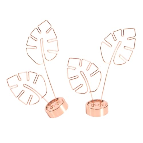 TOGEVAL 2 Stück Blattform Memo Clip Halter aus für Fotos und Visitenkarten Dekorativer Schreibtisch Clip Roségold Vielseitig Einsetzbar für Kreative DIY Projekte und Tischdekoration TOGEVAL 2 Stück Blattform Memo Clip Halter aus für Fotos und Visitenkarten Dekorativer Schreibtisch Clip Roségold Vielseitig Einsetzbar für Kreative DIY Projekte und Tischdekoration von TOGEVAL