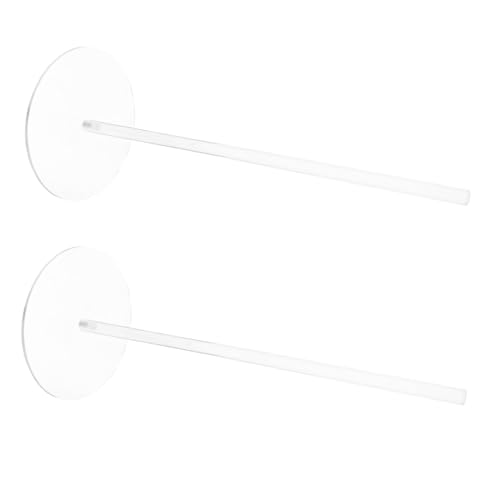 TOGEVAL 2 Stück Donut Halter Stand für Hochzeit Geburtstag und Partys Robuster Klarer Dessertständer für Donuts und Leckereien Einfach Aufzubauen und Wiederverwendbar von TOGEVAL