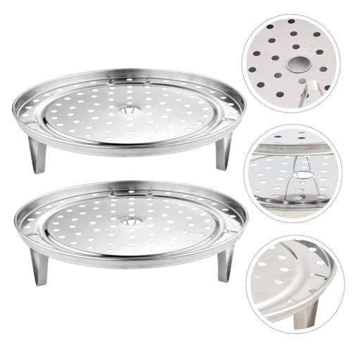 TOGEVAL 2 Stück Edelstahl Dampfeinsatz Multifunktionaler Dampfgarer Einsatz Hitzebeständiges Küchensteamer Gestell für Gemüse Fisch Fleisch Geeignet für Töpfe und Dampfgarer TOGEVAL 2 Stück Edelstahl Dampfeinsatz Multifunktionaler Dampfgarer Einsatz Hitzebeständiges Küchensteamer Gestell für Gemüse Fisch Fleisch Geeignet für Töpfe und Dampfgarer von TOGEVAL
