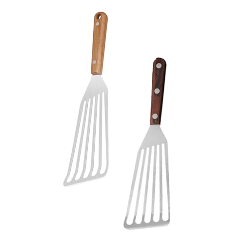 TOGEVAL 2 Stück Edelstahl Fischspatel mit Holzgriff Glatte Oberfläche Spülmaschinenfest Robustes Küchenutensil zum Schonenden Wenden von Steak und Fisch für den privaten Gebrauch und TOGEVAL 2 Stück Edelstahl Fischspatel mit Holzgriff Glatte Oberfläche Spülmaschinenfest Robustes Küchenutensil zum Schonenden Wenden von Steak und Fisch für den privaten Gebrauch und von TOGEVAL