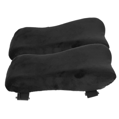 TOGEVAL 2 Stück Gaming Chair Armrest Polster Memory Schaum Armlehnenauflagen rutschfest Komfortable Armstützen für Büro Gaming und Rollstühle Ergonomisch Langlebig von TOGEVAL