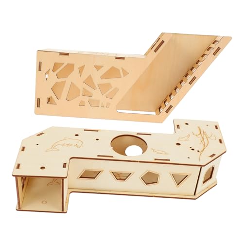 TOGEVAL 2 Stück Hamster Labyrinth Teilig Holz Kletterspielzeug mit Versteckhaus Abgerundete Kanten Abnehmbar Fördert Bewegung und Stress für Kleine Haustiere TOGEVAL 2 Stück Hamster Labyrinth Teilig Holz Kletterspielzeug mit Versteckhaus Abgerundete Kanten Abnehmbar Fördert Bewegung und Stress für Kleine Haustiere von TOGEVAL