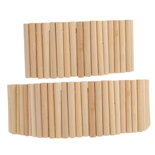 TOGEVAL 2 Stück Hamsterleiter Holz Teiliges Kletterspielzeug Kleintier für Hamster Zwerghamster Chinchilla mit Zaun und Plattform zur Beschäftigung und Käfigdekoration TOGEVAL 2 Stück Hamsterleiter Holz Teiliges Kletterspielzeug Kleintier für Hamster Zwerghamster Chinchilla mit Zaun und Plattform zur Beschäftigung und Käfigdekoration von TOGEVAL