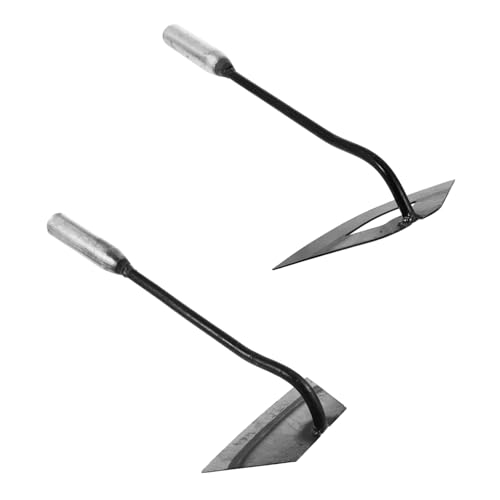 TOGEVAL 2 Stück Handliche Gartenhacke aus Vollstahl Robuste Unkrauthacke mit Ergonomischem Griff Leicht und Tragbar für Jäten Umpflanzen und Bodenlockerung im Garten für Blumen und TOGEVAL 2 Stück Handliche Gartenhacke aus Vollstahl Robuste Unkrauthacke mit Ergonomischem Griff Leicht und Tragbar für Jäten Umpflanzen und Bodenlockerung im Garten für Blumen und von TOGEVAL
