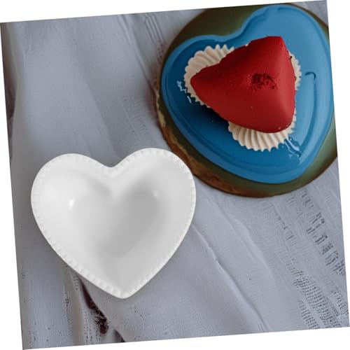 TOGEVAL 2 Stück Herzförmige Keramikschälchen Weiß Kleine Snack Cerealschalen Romantische Dessert Salatschalen Pflegeleicht Nordic Design für Küche und Zuhause TOGEVAL 2 Stück Herzförmige Keramikschälchen Weiß Kleine Snack Cerealschalen Romantische Dessert Salatschalen Pflegeleicht Nordic Design für Küche und Zuhause von TOGEVAL