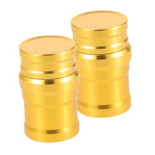 TOGEVAL 2 Stück Mini Alkoholbrenner Tragbarer Alkoholheizer aus Aluminiumlegierung Winddicht und Rostfrei Kompakt für Outdoor Camping Wandern Picknick Geeignet für Labor und Erholung von TOGEVAL